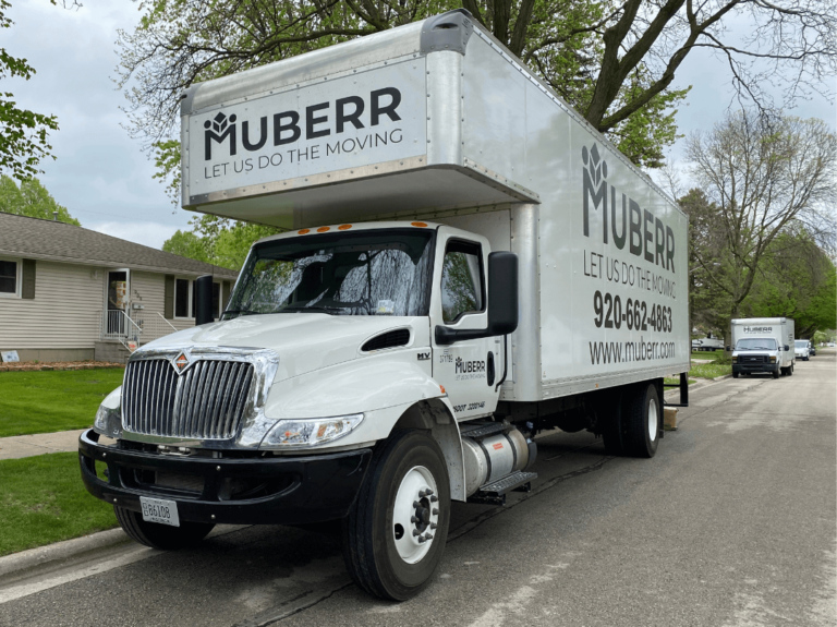 moving truck street house