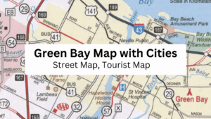 Green Bay map with cities cover photo