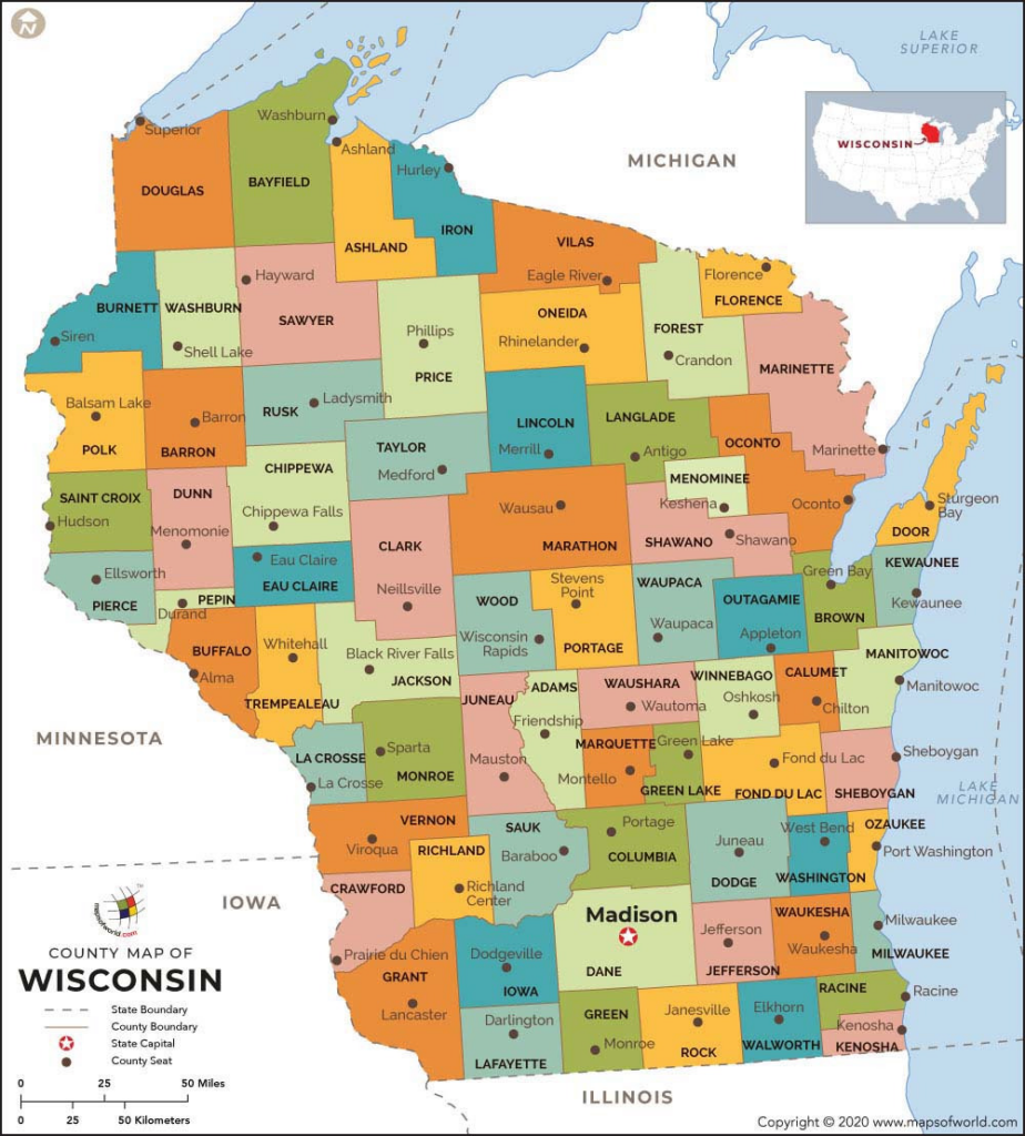 Map of Wisconsin