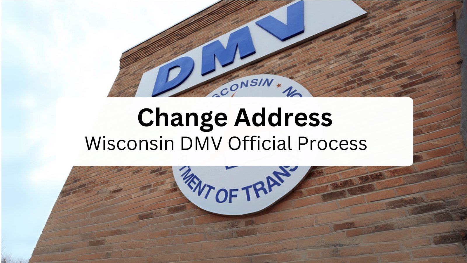 Change address Wisconsin