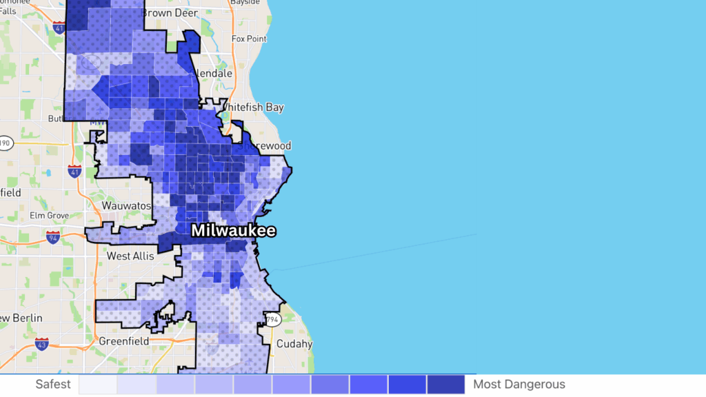 Milwaukee crime map